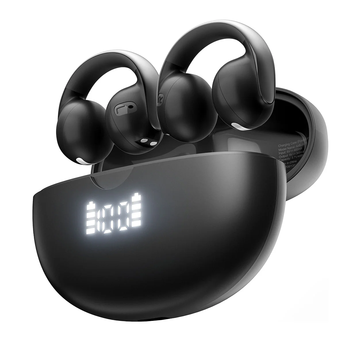 Blackview AirBuds 13 – Écouteurs Sans Fil TWS Bluetooth 5.4 – Driver 13 mm – IPX7 Étanchéité – Design Clip-On à Conduction d’Air - Image 2