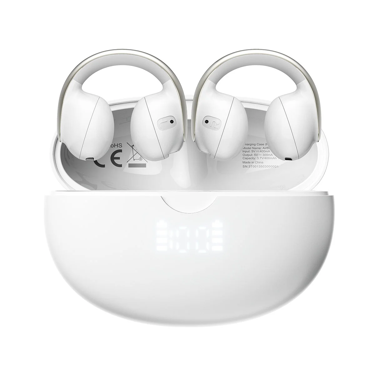 Blackview AirBuds 13 – Écouteurs Sans Fil TWS Bluetooth 5.4 – Driver 13 mm – IPX7 Étanchéité – Design Clip-On à Conduction d’Air - Image 5