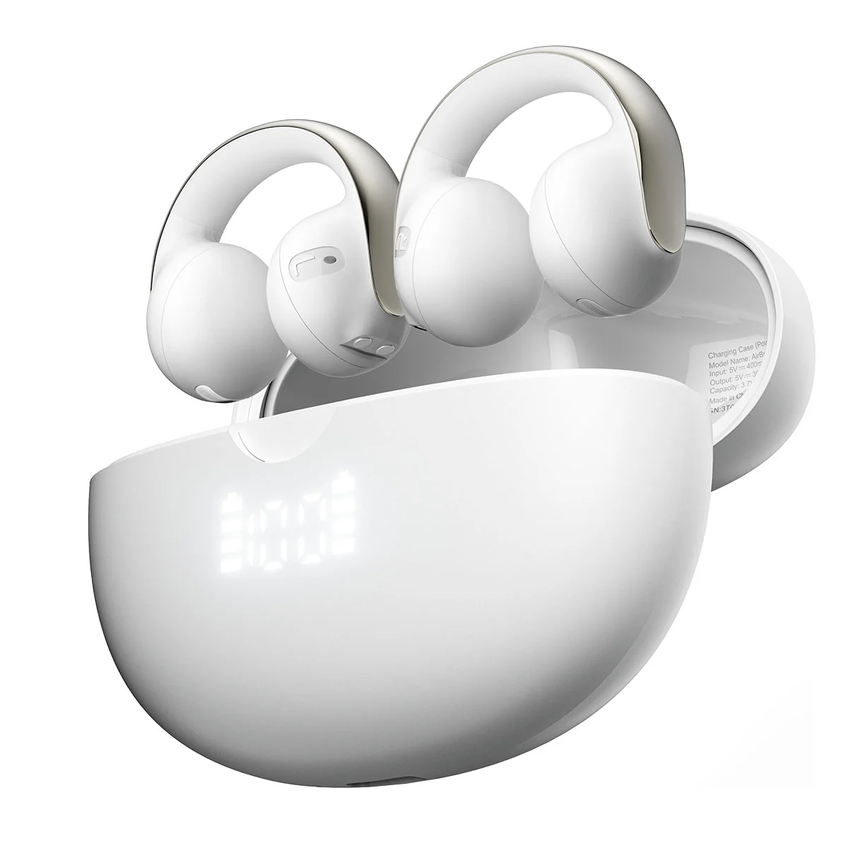 Blackview AirBuds 13 – Écouteurs Sans Fil TWS Bluetooth 5.4 – Driver 13 mm – IPX7 Étanchéité – Design Clip-On à Conduction d’Air - Image 6