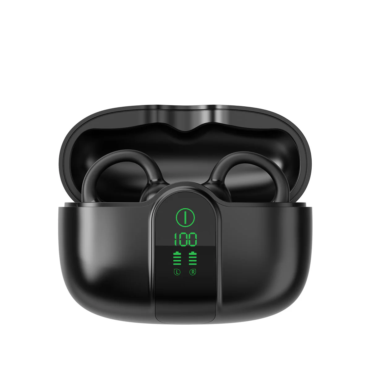 Blackview AirBuds 15 - Écouteurs OWS à clipser avec écran LED étanche IPX5 et Bluetooth 6.0