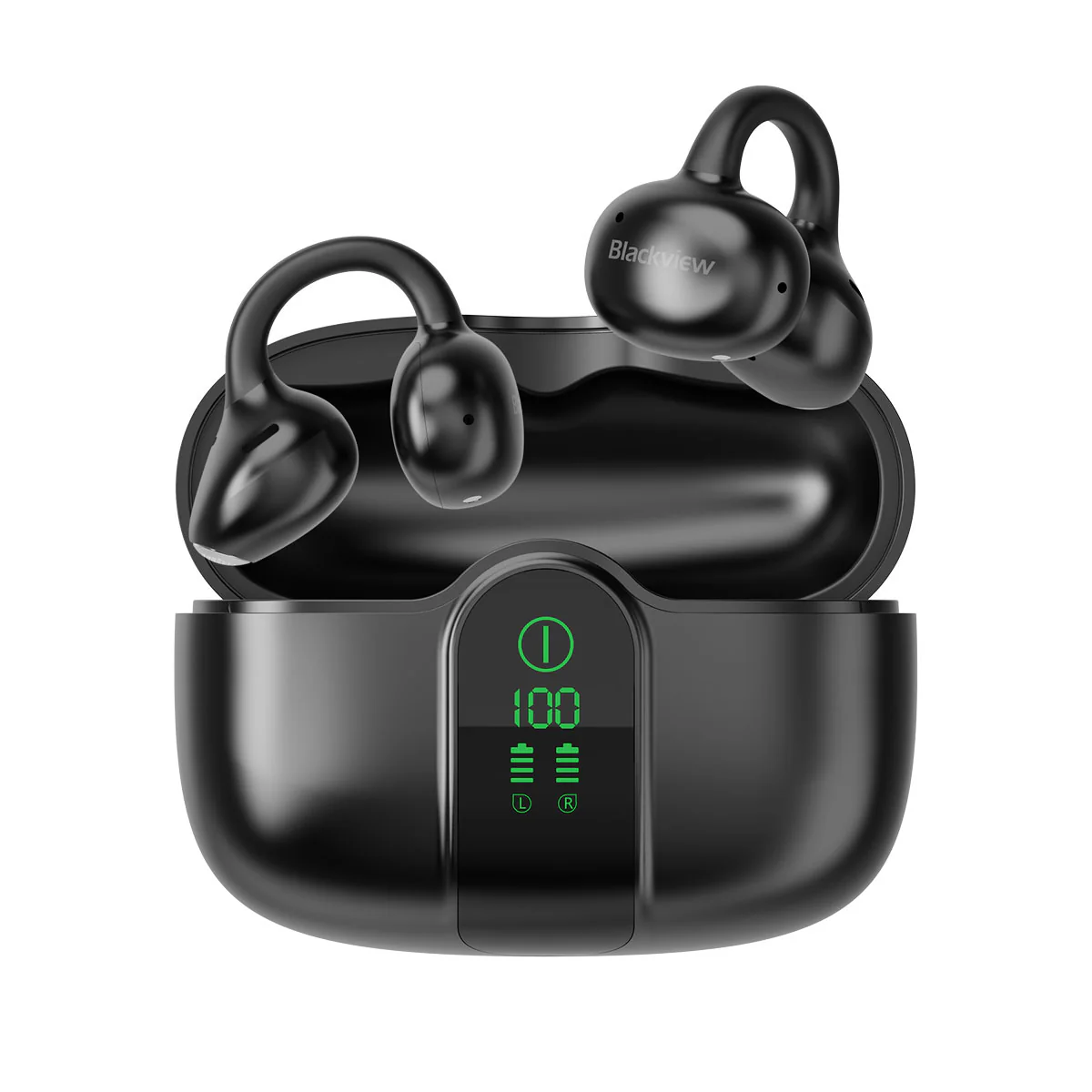 Blackview AirBuds 15 - Écouteurs OWS à clipser avec écran LED étanche IPX5 et Bluetooth 6.0 - Image 2