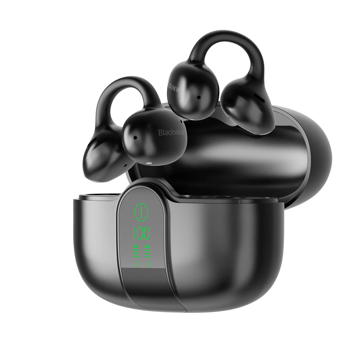 Blackview AirBuds 15 - Écouteurs OWS à clipser avec écran LED étanche IPX5 et Bluetooth 6.0 - Image 4
