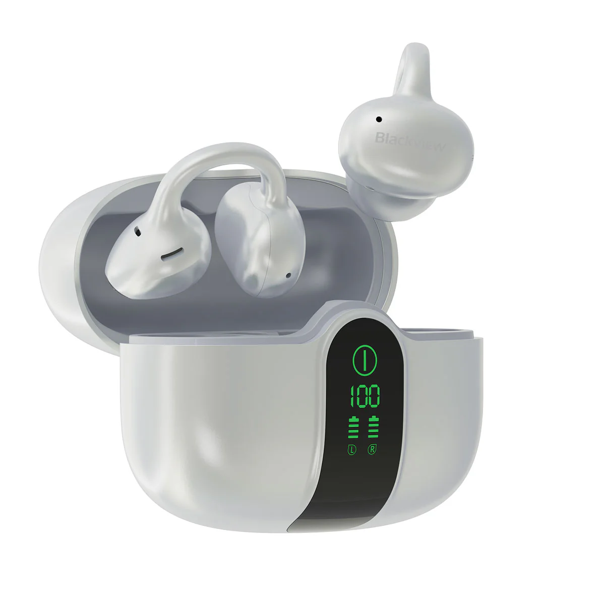 Blackview AirBuds 15 - Écouteurs OWS à clipser avec écran LED étanche IPX5 et Bluetooth 6.0 - Image 9