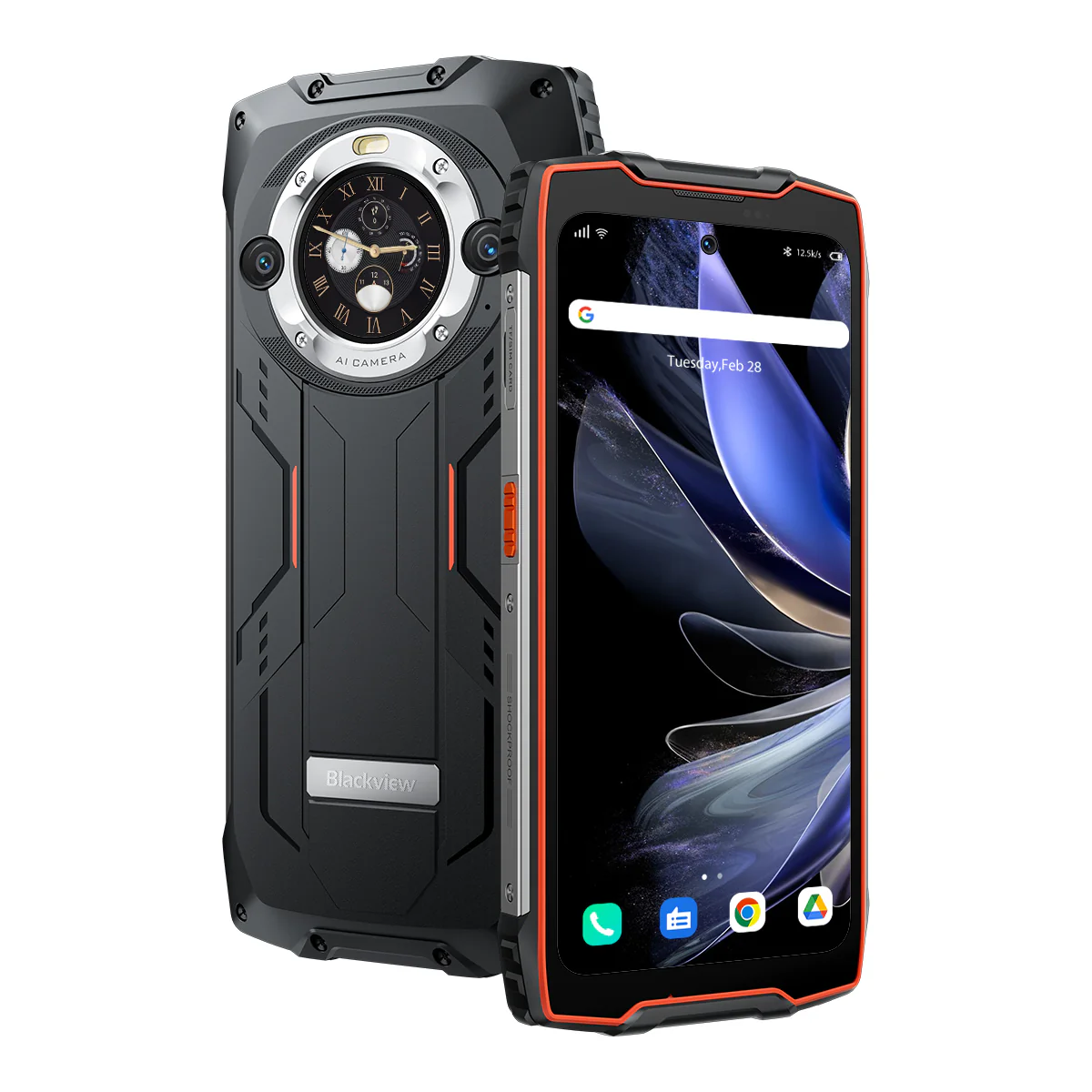 Blackview BV9300 Pro - Écran principal de 6,7 pouces et écran secondaire rond de 1,3 pouces Lampe de poche 100LM intégrée 8/12 Go + 256 Go 15080 mAh 4G Smartphone robuste - Image 6