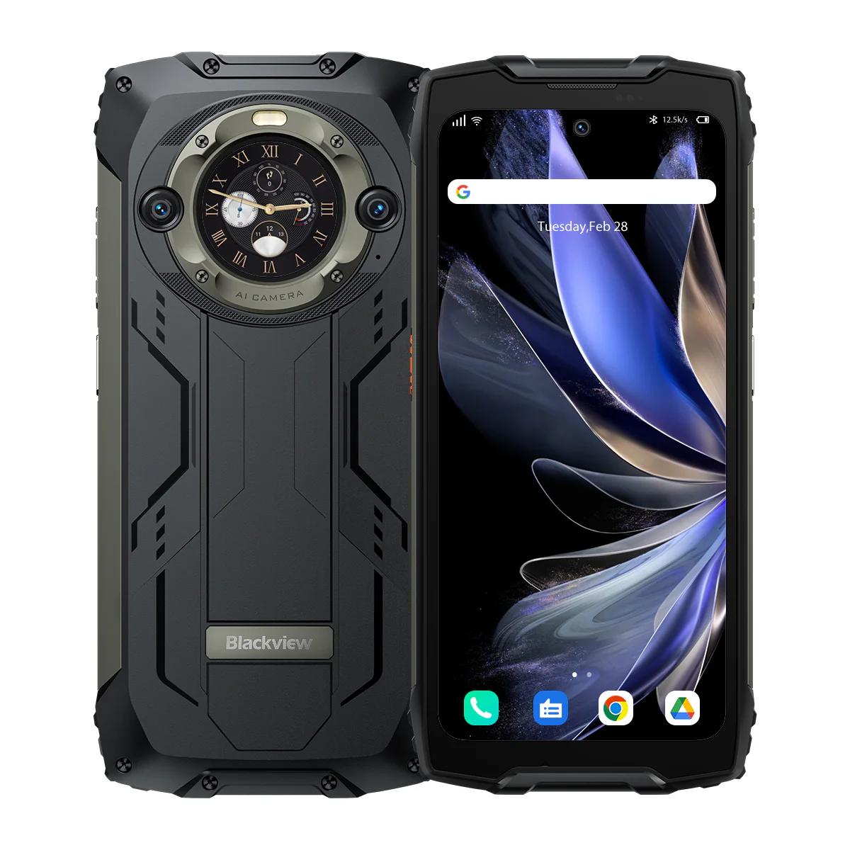 Blackview BV9300 Pro - Écran principal de 6,7 pouces et écran secondaire rond de 1,3 pouces Lampe de poche 100LM intégrée 8/12 Go + 256 Go 15080 mAh 4G Smartphone robuste - Image 8