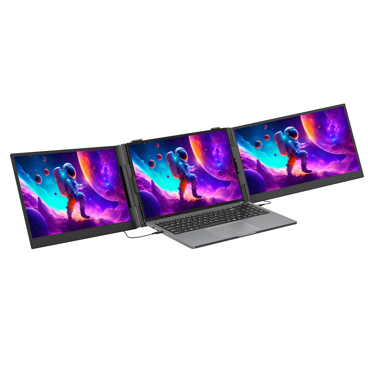 Blackview DCM8 – Double Moniteur Portable 15,3" pour Ordinateur Portable – Extension d’Écran avec Haut-Parleurs Intégrés - Image 3