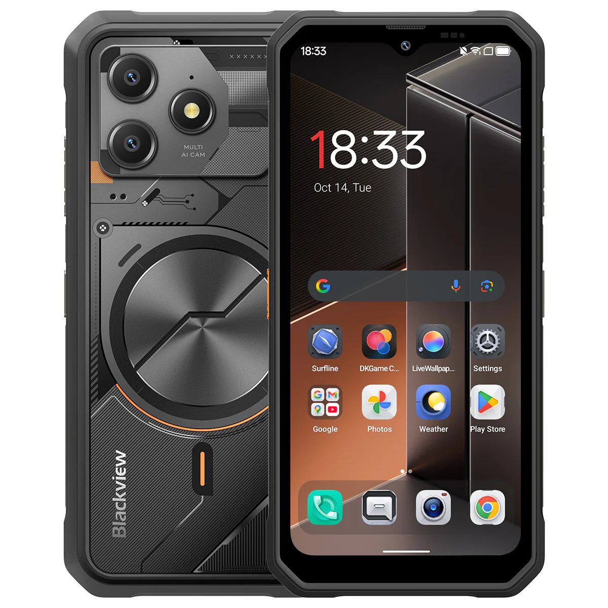 Blackview FORT 100 - Smartphone Rugged 4G Ultra-Fin 6,56" – MediaTek Helio G81 Octa-Core, 8+128 Go, Batterie 5000 mAh, Double Caméra 16+13 MP - Image 11