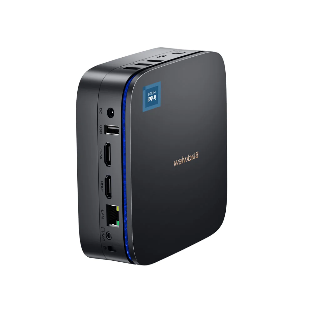Blackview MP60 - Mini PC 0.852L, Intel® Processor N-series,512G/1TB SSD, Windows 11 Pro, Affichage UHD 4K à double écran, 2 ports HDMI - Image 3