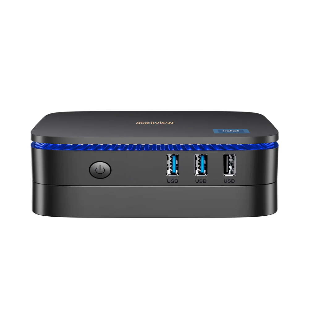 Blackview MP60 - Mini PC 0.852L, Intel® Processor N-series,512G/1TB SSD, Windows 11 Pro, Affichage UHD 4K à double écran, 2 ports HDMI - Image 4