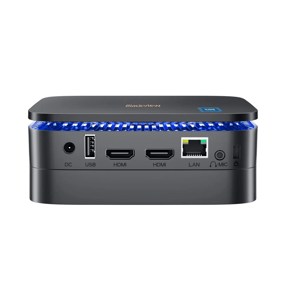 Blackview MP60 - Mini PC 0.852L, Intel® Processor N-series,512G/1TB SSD, Windows 11 Pro, Affichage UHD 4K à double écran, 2 ports HDMI - Image 5