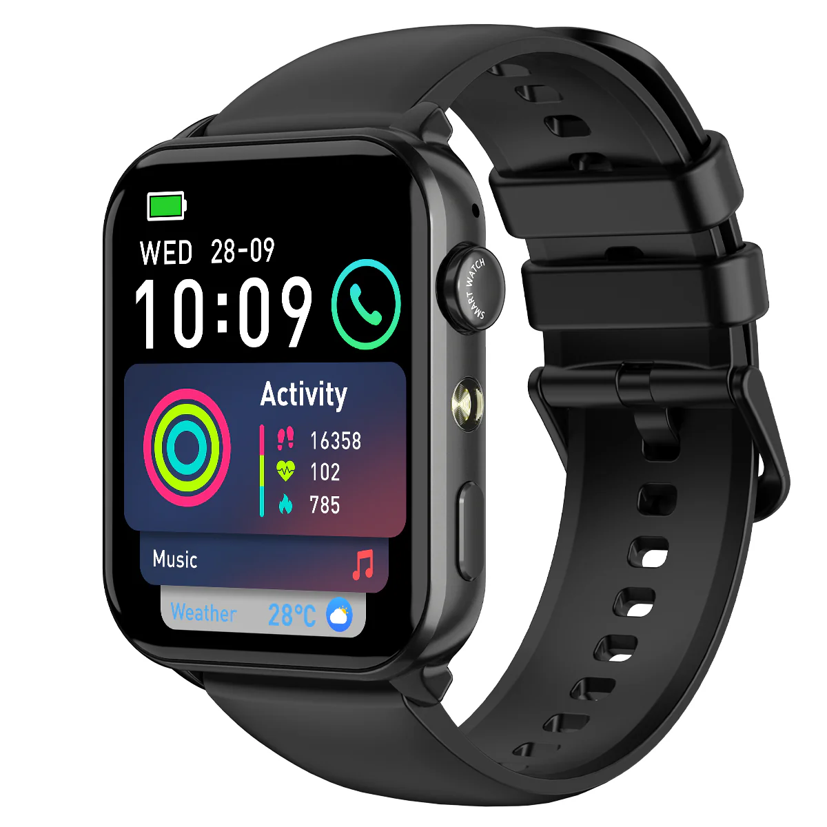 Blackview R30 Max - Blackview R30 Max – Montre Connectée Fitness avec Lampe Torche LED – Écran 1,91"