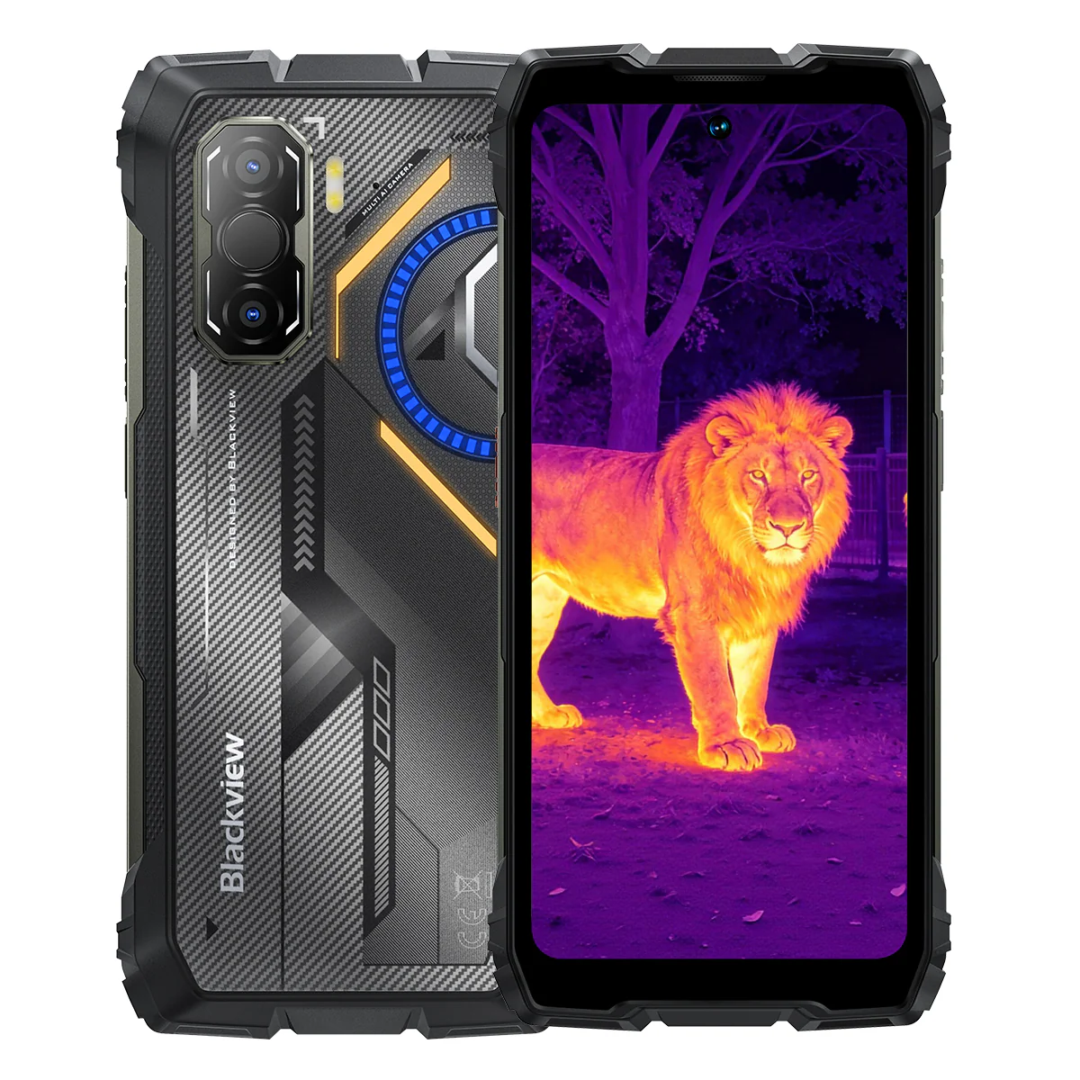 Blackview ROCK 3 - Smartphone Rugged 4G avec Thermographie Infrarouge Écran 120Hz 6,78" Appareil Photo 108MP Lampe Torche 400LM - Image 13