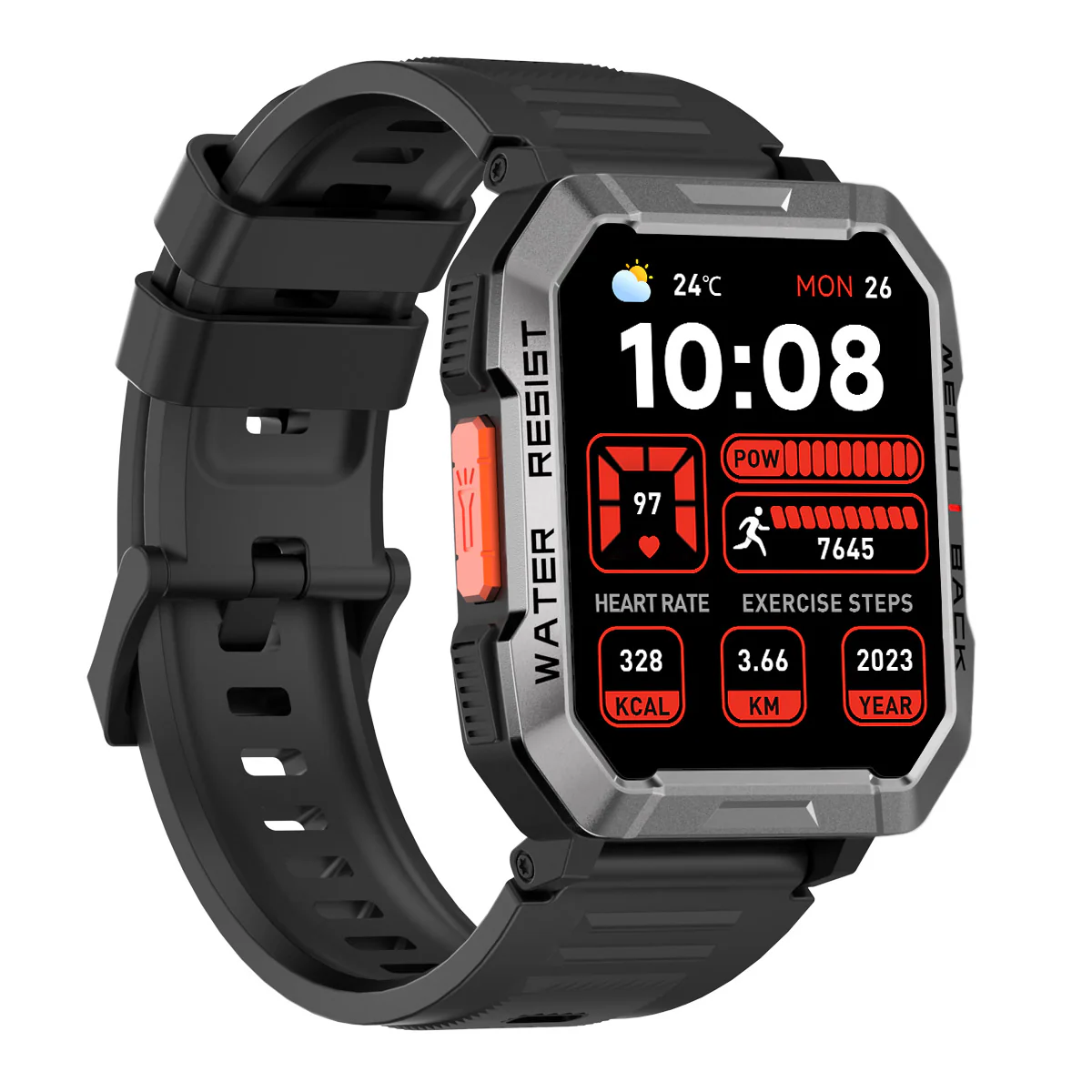 Blackview W60 – Montre Connectée Outdoor avec Boussole – Écran 2,01" – Lampe Torche LED – Batterie 900 mAh - Image 3