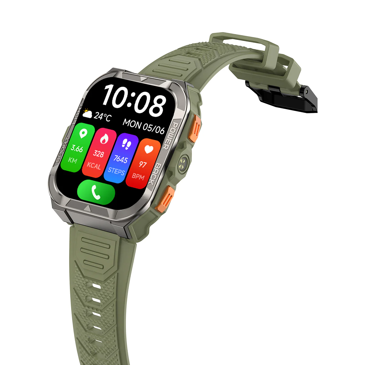 Blackview W80 Pro – Montre Connectée GPS Outdoor – Écran 1,91" – Batterie 900 mAh – Lampe Torche LED Intégrée - Image 13