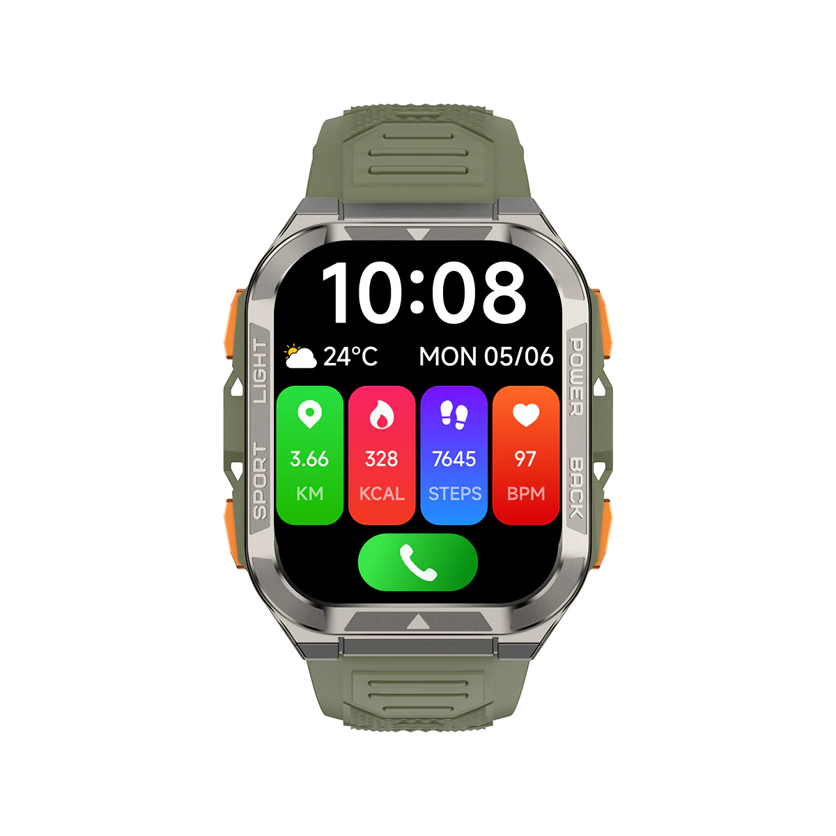 Blackview W80 Pro – Montre Connectée GPS Outdoor – Écran 1,91" – Batterie 900 mAh – Lampe Torche LED Intégrée - Image 15