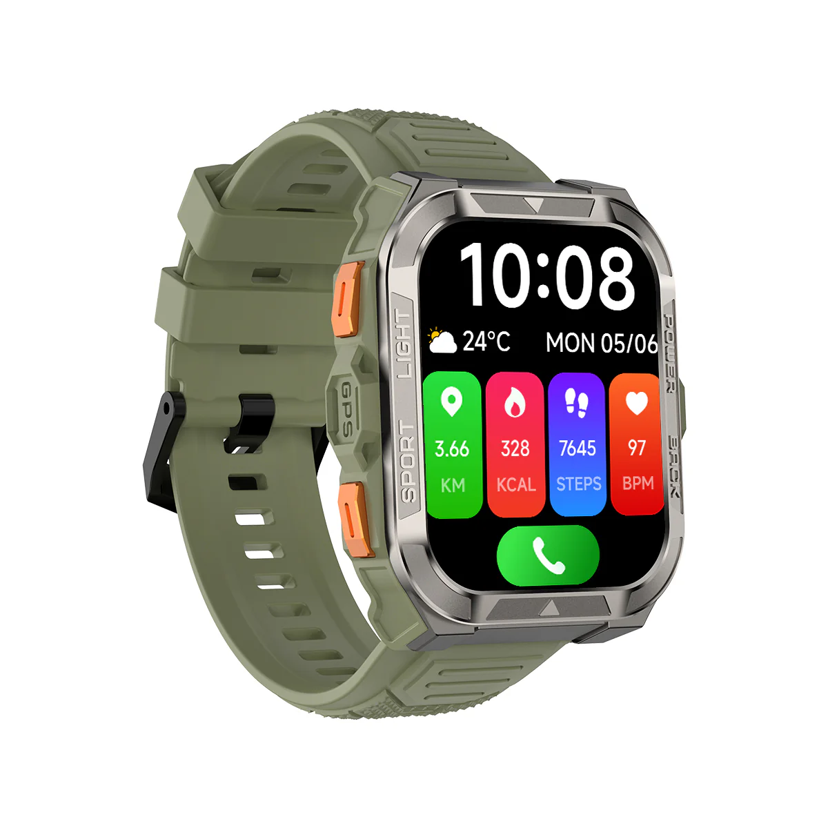 Blackview W80 Pro – Montre Connectée GPS Outdoor – Écran 1,91" – Batterie 900 mAh – Lampe Torche LED Intégrée - Image 16