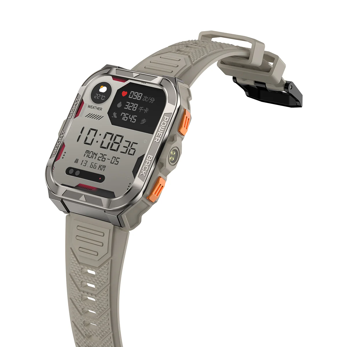 Blackview W80 Pro – Montre Connectée GPS Outdoor – Écran 1,91" – Batterie 900 mAh – Lampe Torche LED Intégrée - Image 24
