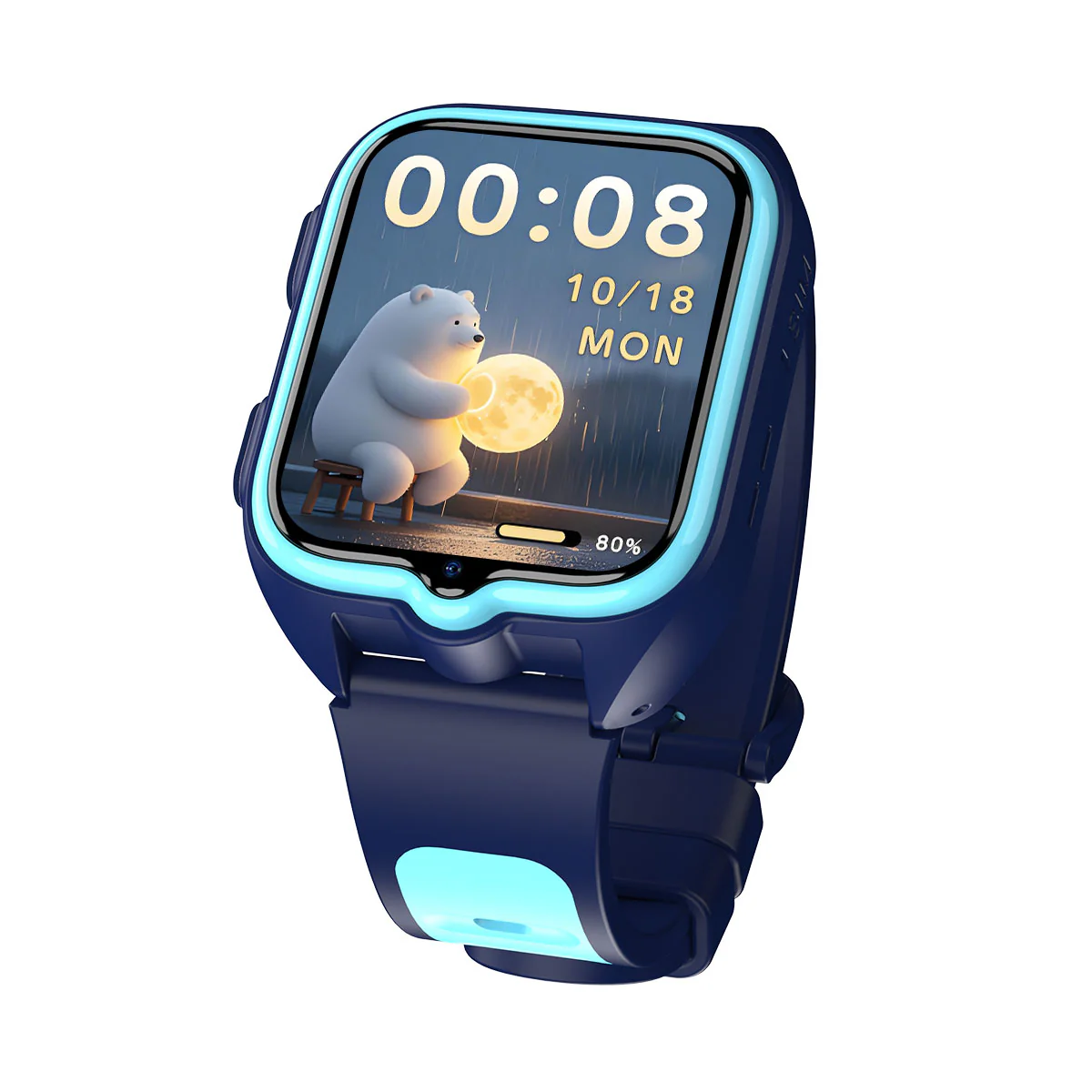 Blackview Z30 – Montre Connectée Enfants 4G avec GPS + Appels Vidéo – Écran 1,75" + Lampe Torche LED – Positionnement IA + Wi-Fi + LBS - Image 3