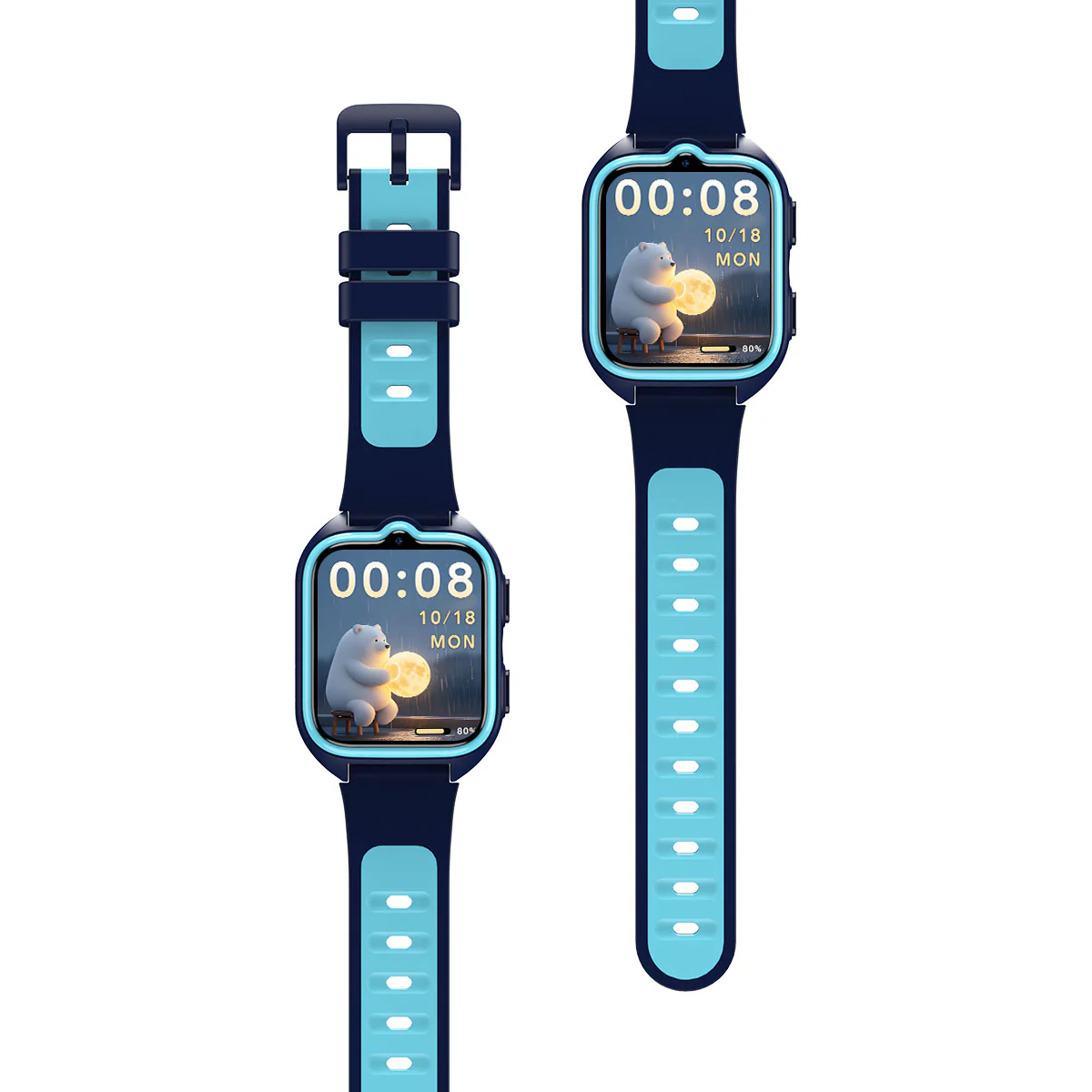 Blackview Z30 – Montre Connectée Enfants 4G avec GPS + Appels Vidéo – Écran 1,75" + Lampe Torche LED – Positionnement IA + Wi-Fi + LBS - Image 7